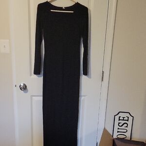Classic Black Long Sleeve Maxi Dress.  One In Navy Also.